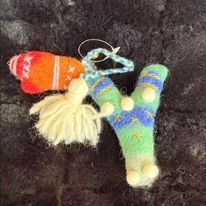Anthropologie Colorful Letter Y Ornament